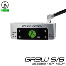 게이지디자인 네온 시리즈 GA3W 실버 블랙 GSS303 스틸샤프트 일자형 와이드 블레이드 퍼터 1000002255